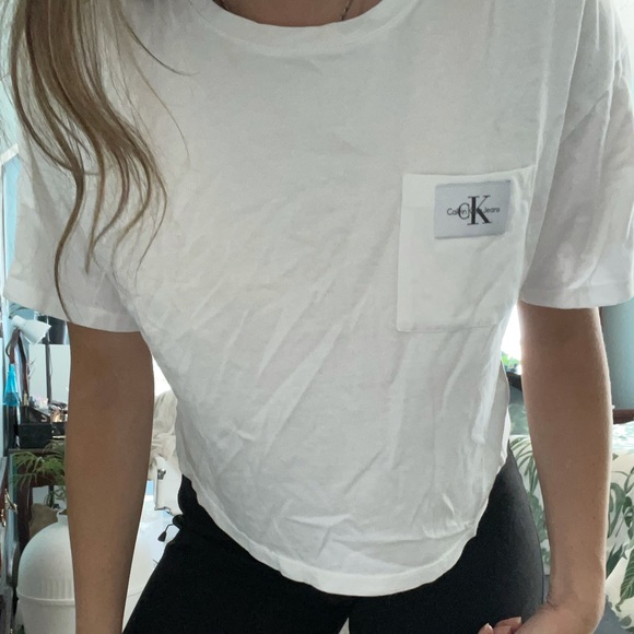White Calvin Klein Tee - Picture 2 of 7